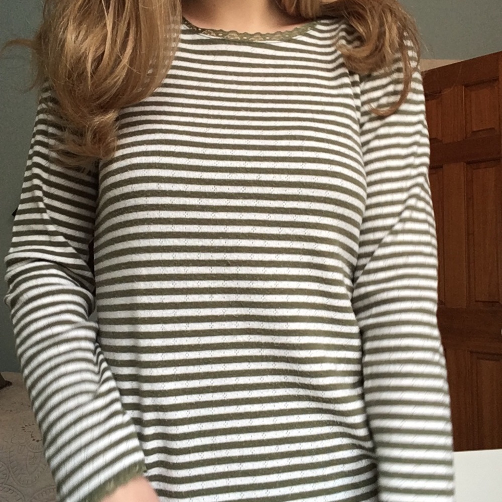 gorls striped top